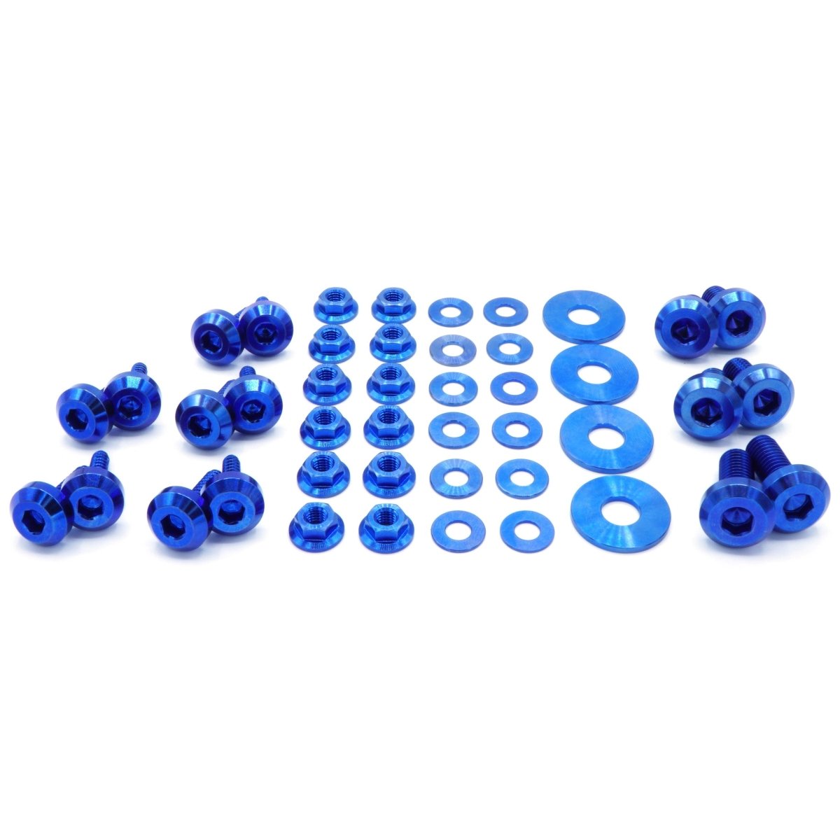 Titanium Hardware RS Hood Kit - Subaru Impreza GC8 (1992 - 2001) - JDMuscleHardware KitsSUB-024-Ti-BLUBlue
