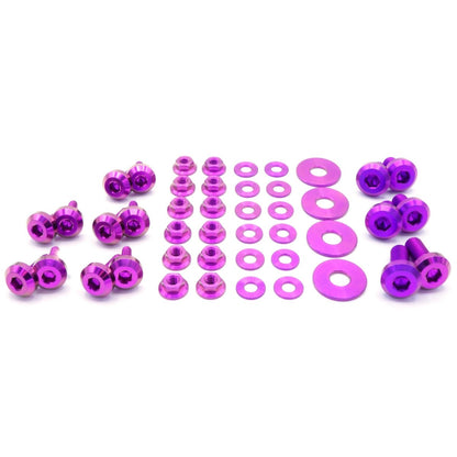 Titanium Hardware RS Hood Kit - Subaru Impreza GC8 (1992 - 2001) - JDMuscleHardware KitsSUB-024-Ti-PRPPurple