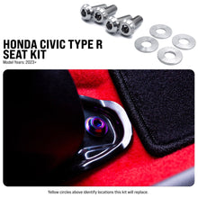 Titanium Hardware Seat Kit - Honda Civic Type R (2023+) - JDMuscleHardware KitsHON-097-Ti-POLPolished