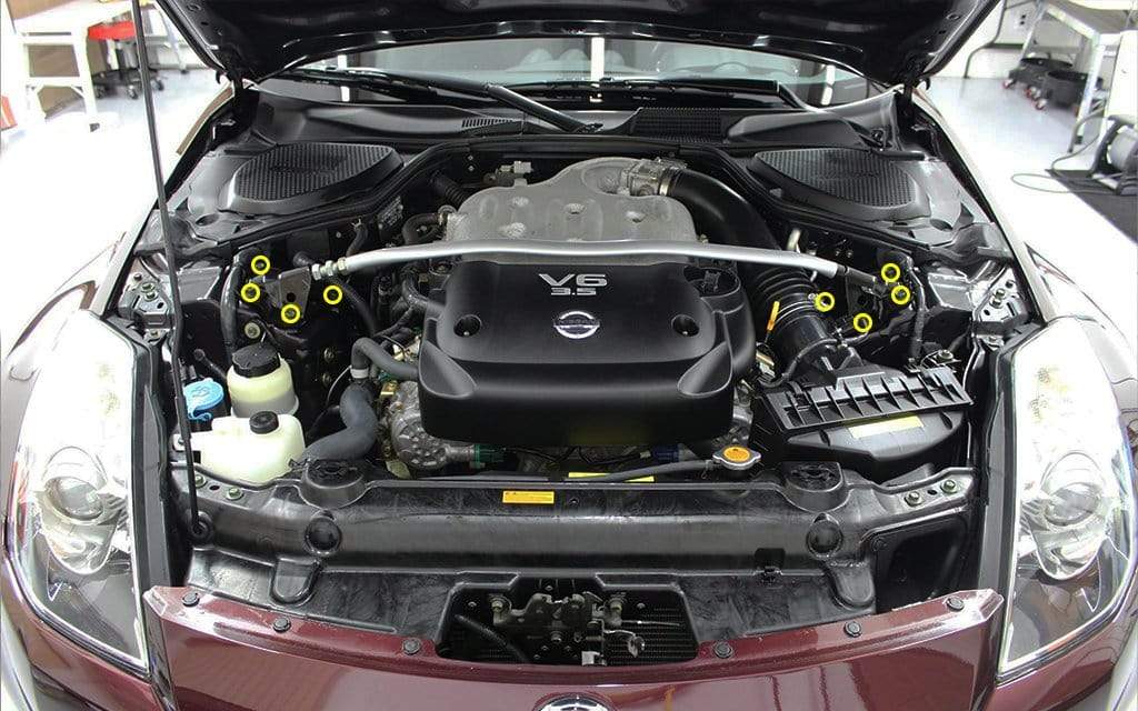 Titanium Hardware Strut Tower Bar Kit - Nissan 350Z - JDMuscleHardware KitsNIS-010-Ti-TBCosmic Burn