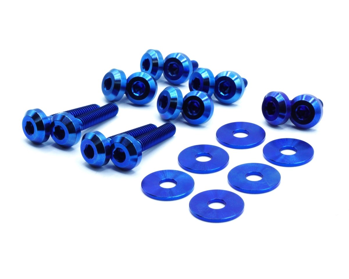 Titanium Hardware Trunk Kit - Honda Civic Si (2016 - 2021) - JDMuscleHardware KitsHON-051-Ti-BLUBlue