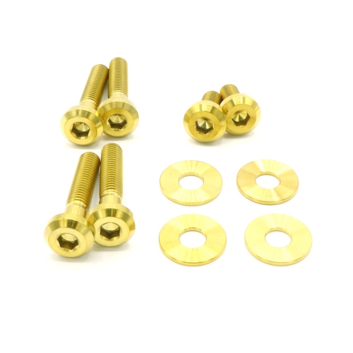 Titanium Hardware Trunk Kit - Subaru Impreza GC8 (1992 - 2001) - JDMuscleDress Up HardwaresSUB-027-Ti-GLDGold
