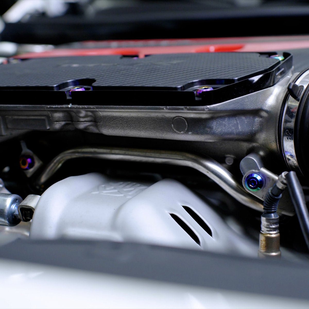 Titanium Hardware Turbocharger Water Pipe Kit - Honda K20C1 Engine - JDMuscleHardware KitsHON-101-Ti-SLKOil Slick