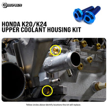 Titanium Hardware Upper Coolant Housing Kit - Honda K20/K24 - JDMuscleHardware KitsHON-088-Ti-BLUBlue