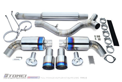 Tomei [13 - 21 BRZ/FR - S/86, 22 - 24 BRZ/GR86] Type - D Dual - Exit Catback Exhaust | TB6090 - SB05B - JDMuscleCat Back Exhaust SystemTOMTB6090-SB05B
