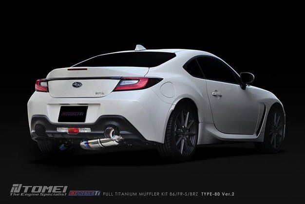 Tomei 13 - 23 BRZ / 13 - 16 FRS / 17 - 21 86 / 22 - 23 GR86 Expreme Ti Titanium Type 80 Ver. 2 Catback Exhaust | TB6090 - SB05A - JDMuscleCat Back Exhaust SystemTB6090-SB05A