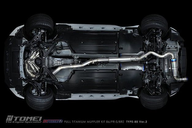 Tomei 13 - 23 BRZ / 13 - 16 FRS / 17 - 21 86 / 22 - 23 GR86 Expreme Ti Titanium Type 80 Ver. 2 Catback Exhaust | TB6090 - SB05A - JDMuscleCat Back Exhaust SystemTB6090-SB05A