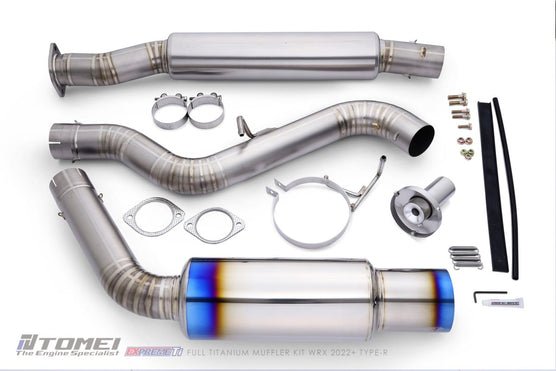 Tomei [22 - 26 WRX] Expreme Ti Titanium Type - R Single Exit Catback Exhaust | TB6090 - SB06A - JDMuscleCat Back Exhaust SystemTOMTB6090-SB06A