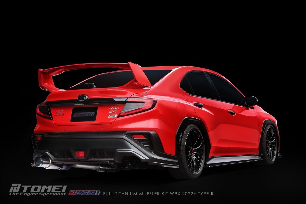 Tomei [22 - 26 WRX] Expreme Ti Titanium Type - R Single Exit Catback Exhaust | TB6090 - SB06A - JDMuscleCat Back Exhaust SystemTOMTB6090-SB06A