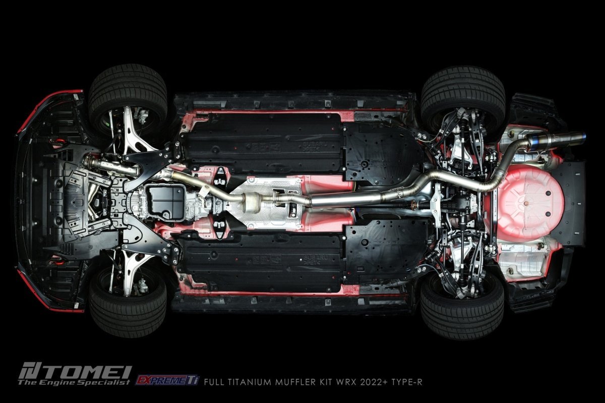 Tomei [22 - 26 WRX] Expreme Ti Titanium Type - R Single Exit Catback Exhaust | TB6090 - SB06A - JDMuscleCat Back Exhaust SystemTOMTB6090-SB06A