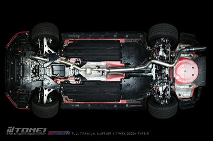 Tomei [22 - 26 WRX] Expreme Ti Titanium Type - R Single Exit Catback Exhaust | TB6090 - SB06A - JDMuscleCat Back Exhaust SystemTOMTB6090-SB06A