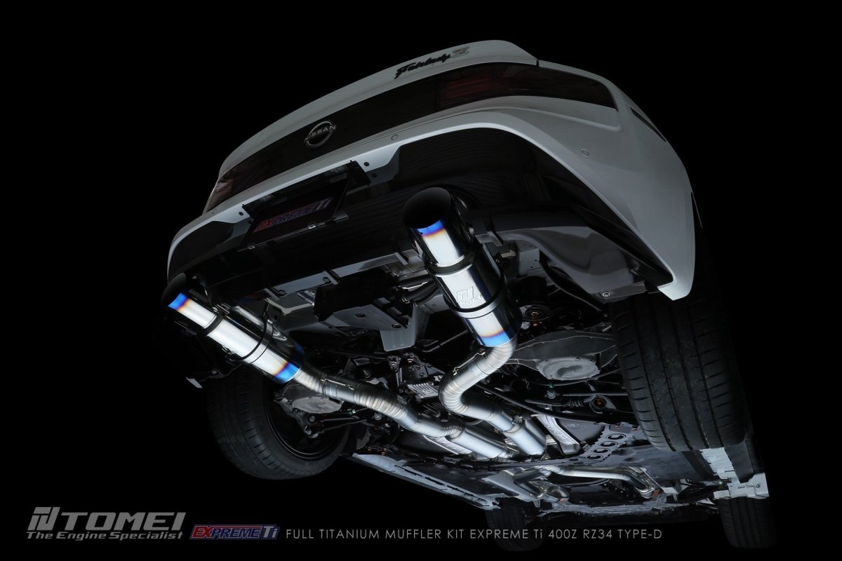 Tomei 23 - 24 Nissan Z FULL TITANIUM MUFFLER EXPREME TI 400Z RZ34 TYPE - D | TB6090 - NS21D - JDMuscleCat Back Exhaust SystemTOMTB6090-NS21D
