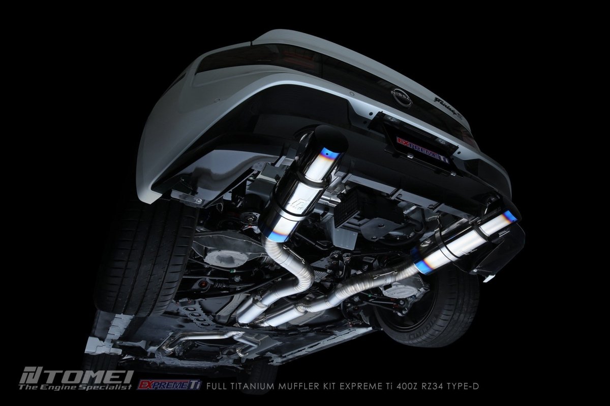 Tomei 23 - 24 Nissan Z FULL TITANIUM MUFFLER EXPREME TI 400Z RZ34 TYPE - D | TB6090 - NS21D - JDMuscleCat Back Exhaust SystemTOMTB6090-NS21D