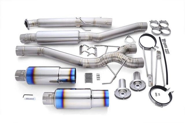 Tomei [23+ Civic Type R] Expreme Ti Dual Exit Titanium Catback "Type D" - JDMuscleCat Back Exhaust SystemtomTB6090-HN06E