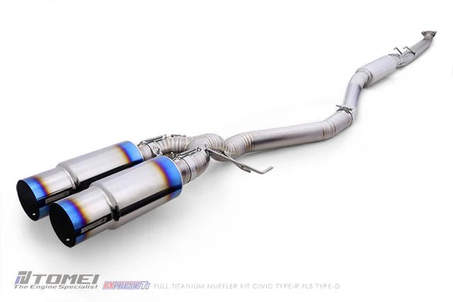 Tomei [23+ Civic Type R] Expreme Ti Dual Exit Titanium Catback "Type D" - JDMuscleCat Back Exhaust SystemtomTB6090-HN06E