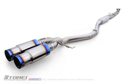 Tomei [23+ Civic Type R] Expreme Ti Dual Exit Titanium Catback "Type D" - JDMuscleCat Back Exhaust SystemtomTB6090-HN06E