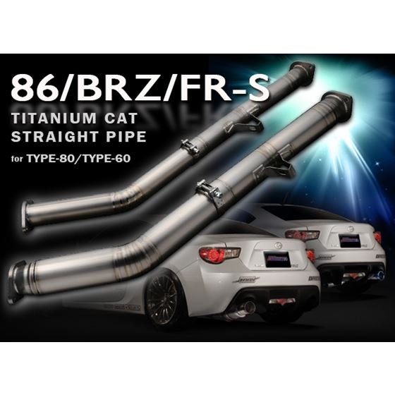 Tomei 86/FR - S/BRZ FULL TITANIUM MID PIPE KIT EXPREME Ti TYPE - 80 - JDMuscleExhaust Mid PipesTOMTB6100-SB03B