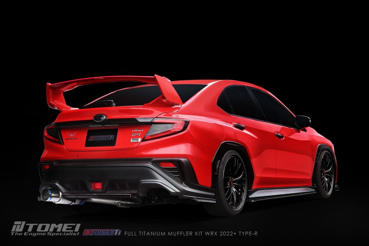 Tomei [22-25 WRX] Expreme Ti Titanium Type-R Single Exit Catback Exhaust | TB6090-SB06A