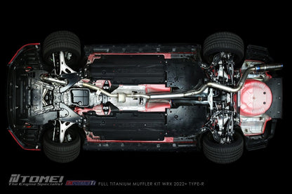 Tomei [22-25 WRX] Expreme Ti Titanium Type-R Single Exit Catback Exhaust | TB6090-SB06A