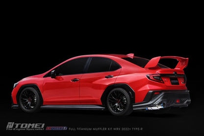 Tomei [22-25 WRX] Expreme Ti Titanium Type-R Single Exit Catback Exhaust | TB6090-SB06A