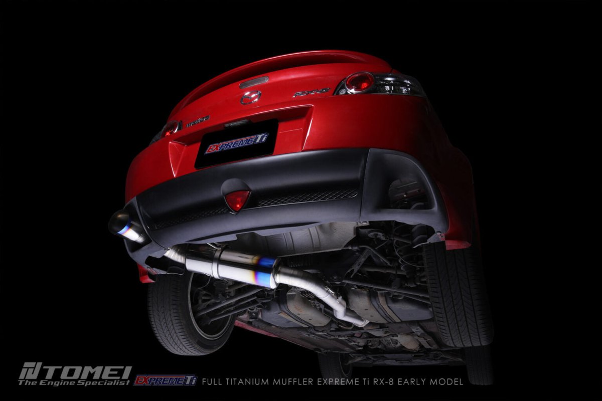 TOMEI [MAZDA RX - 8] FULL TITANIUM MUFFLER - JDMuscleMufflersTOMTB6090-MZ07AFULL TITANIUM MUFFLER EXPREME Ti RX - 8 EARLY MODEL