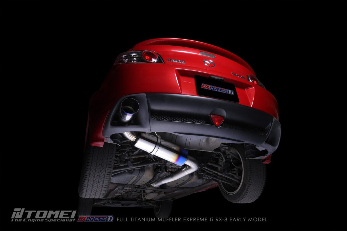 TOMEI [MAZDA RX - 8] FULL TITANIUM MUFFLER - JDMuscleMufflersTOMTB6090-MZ07AFULL TITANIUM MUFFLER EXPREME Ti RX - 8 EARLY MODEL