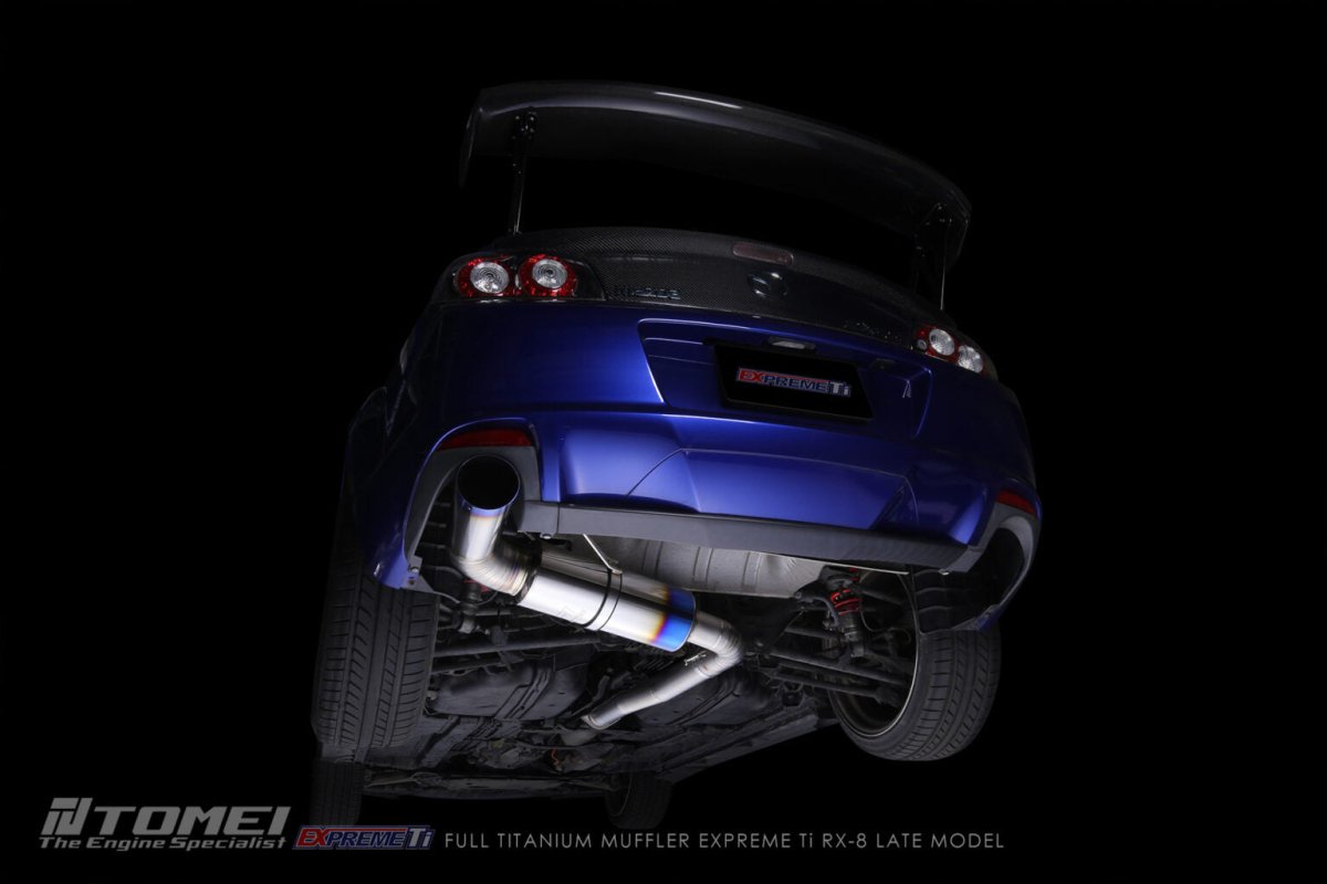 TOMEI [MAZDA RX - 8] FULL TITANIUM MUFFLER - JDMuscleMufflersTOMTB6090-MZ07AFULL TITANIUM MUFFLER EXPREME Ti RX - 8 EARLY MODEL