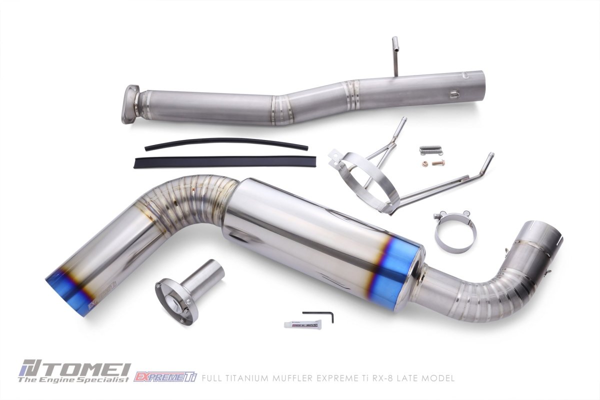 TOMEI [MAZDA RX - 8] FULL TITANIUM MUFFLER - JDMuscleMufflersTOMTB6090-MZ07AFULL TITANIUM MUFFLER EXPREME Ti RX - 8 EARLY MODEL