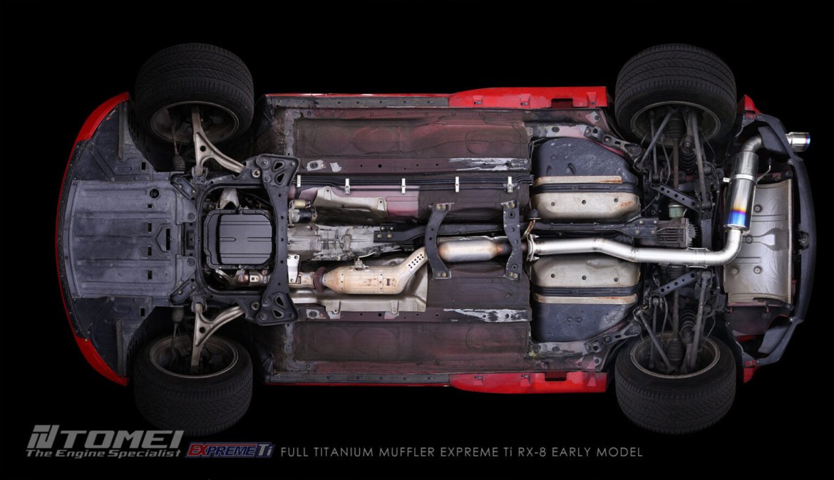 TOMEI [MAZDA RX - 8] FULL TITANIUM MUFFLER - JDMuscleMufflersTOMTB6090-MZ07AFULL TITANIUM MUFFLER EXPREME Ti RX - 8 EARLY MODEL