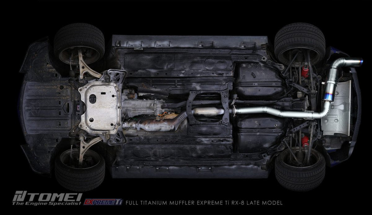 TOMEI [MAZDA RX - 8] FULL TITANIUM MUFFLER - JDMuscleMufflersTOMTB6090-MZ07AFULL TITANIUM MUFFLER EXPREME Ti RX - 8 EARLY MODEL