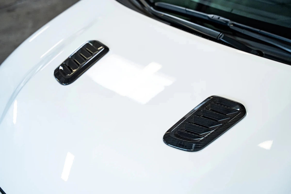 TOM'S Racing [23+ GR Corolla] Carbon Fiber Hood Vent Cover - Carbon | TMS - 53456 - TEA14 - JDMuscleExterior GarnishestmsTMS-53456-TEA14