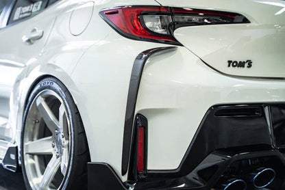 TOM'S Racing [23+ GR Corolla] Carbon Fiber Rear Bumper Garnish | TMS - 52158 - TEA14 - JDMuscleExterior GarnishestmsTMS-52158-TEA14