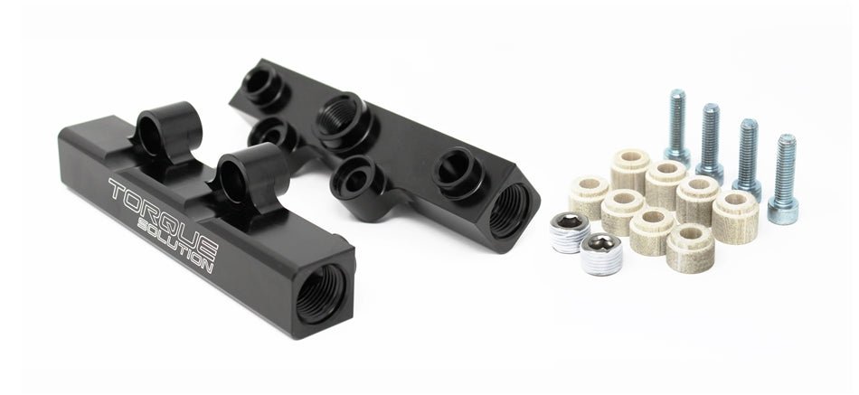 Torque Solution [02-14 WRX, 07-20 STI, 08-12 LGT, 06-13 FXT] Top Feed Fuel Rails Black - JDMuscleFuel RailstqsTS-SU-400BK.2