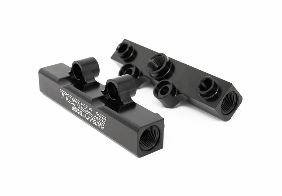 Torque Solution [02-14 WRX, 07-20 STI, 08-12 LGT, 06-13 FXT] Top Feed Fuel Rails Black - JDMuscleFuel RailstqsTS-SU-400BK.2