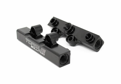 Torque Solution [02-14 WRX, 07-20 STI, 08-12 LGT, 06-13 FXT] Top Feed Fuel Rails Black - JDMuscleFuel RailstqsTS-SU-400BK.2