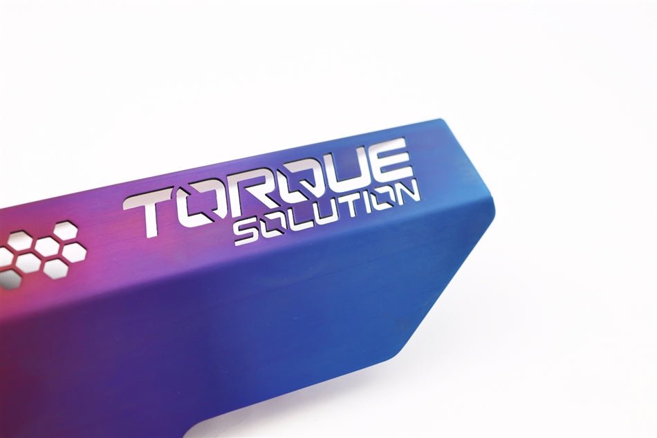 Torque Solution [02 - 14 WRX] Engine Pulley Cover - Titanium Burnt Purple/Blue | TS - SU - 879 - PR - JDMuscleAlternator CoverstqsTS-SU-879-PR