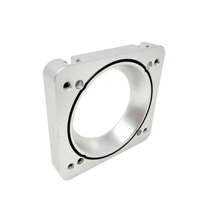Torque Solution [06 - 21 STI, 08 - 14 WRX] Big Bore 76mm Throttle Body Adapter - Silver | TS - SU - 870O - S - JDMuscleIntake Misc.tqsTS-SU-870O-S