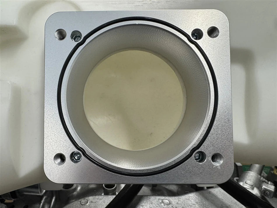 Torque Solution [06 - 21 STI, 08 - 14 WRX] Big Bore 76mm Throttle Body Adapter - Silver | TS - SU - 870O - S - JDMuscleIntake Misc.tqsTS-SU-870O-S