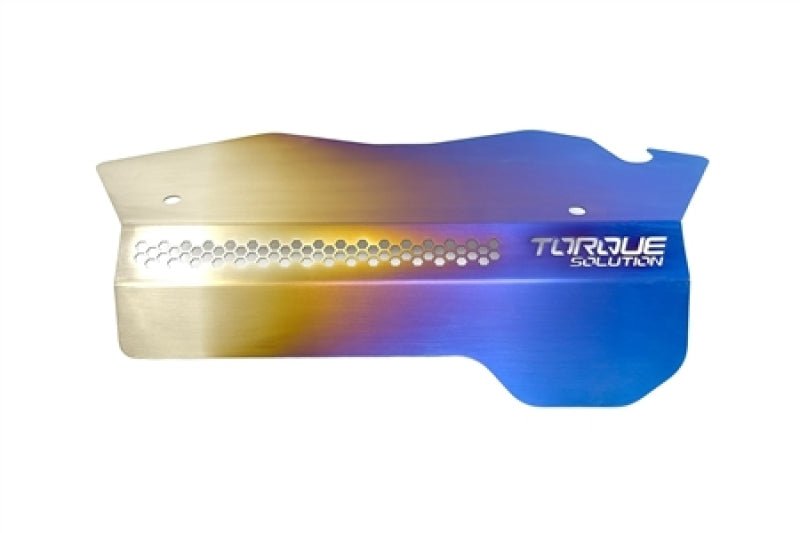 Torque Solution 2022+ Subaru WRX Engine Pulley Cover - Titanium Burnt Purple and Blue Finish - JDMuscleSPK934852