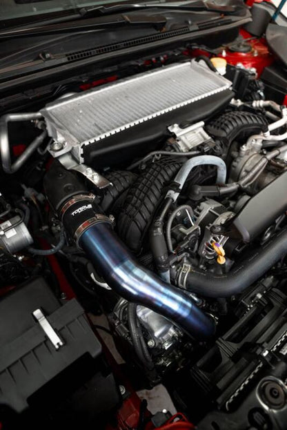 Torque Solution 2022+ WRX / 19 - 23 Subaru Ascent Titanium Top Mount Charge Pipe - Brushed - JDMuscleCharge PipestqsTS-SU-812