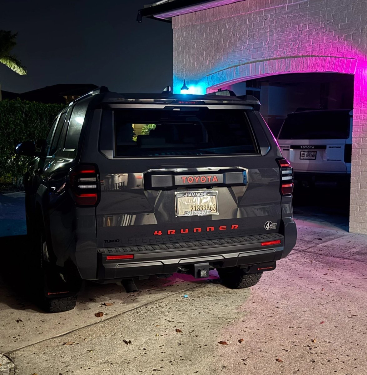 TOYOTA Emergency Reflective Rear Hatch Liftgate Emblem Overlays - 2025+ 4Runner - JDMuscleEmblems24LC250-RTE-TOYOTA-WHWhite