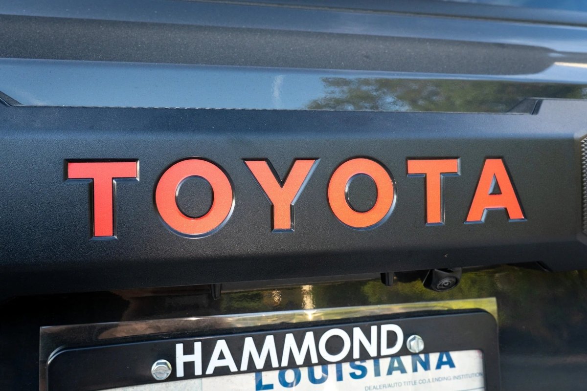 TOYOTA Emergency Reflective Rear Hatch Liftgate Emblem Overlays - 2025+ 4Runner - JDMuscleEmblems24LC250-RTE-TOYOTA-WHWhite