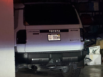 TOYOTA Emergency Reflective Rear Tailgate Emblem Overlays - 2024+ Land Cruiser - JDMuscleEmblems24LC250-RTE-TOYOTA-WHWhite