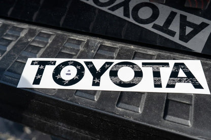 TOYOTA Freedom Series Rear Hatch Liftgate Emblem Inlays - 2025+ 4Runner - JDMuscleEmblems254RUN-RT-TOYOTA-RWBRed White and Blue