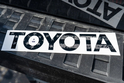 TOYOTA Freedom Series Rear Hatch Liftgate Emblem Inlays - 2025+ 4Runner - JDMuscleEmblems254RUN-RT-TOYOTA-DCGCarbonized Gray Distressed