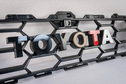 TOYOTA Front Grille Acrylic Emblem Overlays - 2025+ 4Runner TRD Pro / Trailhunter - JDMuscleEmblems254RUNNER-FTPTH-AC-WHWhite