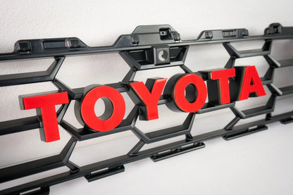 TOYOTA Front Grille Acrylic Emblem Overlays - 2025+ 4Runner TRD Pro / Trailhunter - JDMuscleEmblems254RUNNER-FTPTH-AC-WHWhite