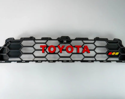 TOYOTA Front Grille Acrylic Emblem Overlays - 2025+ 4Runner TRD Pro / Trailhunter - JDMuscleEmblems254RUNNER-FTPTH-AC-WHWhite