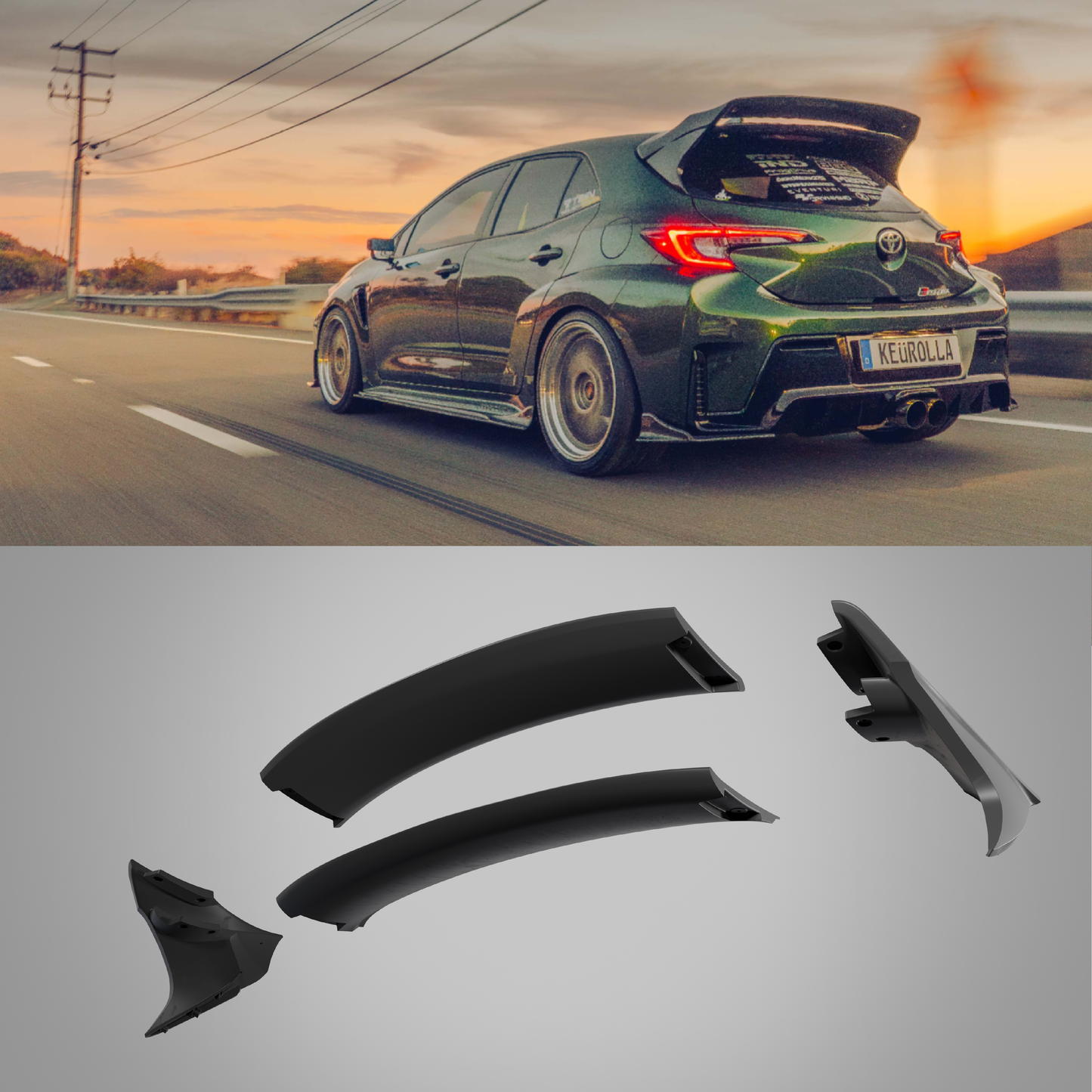 Epsilon+ [23-26 GR COROLLA E210] WRC Wing V3
