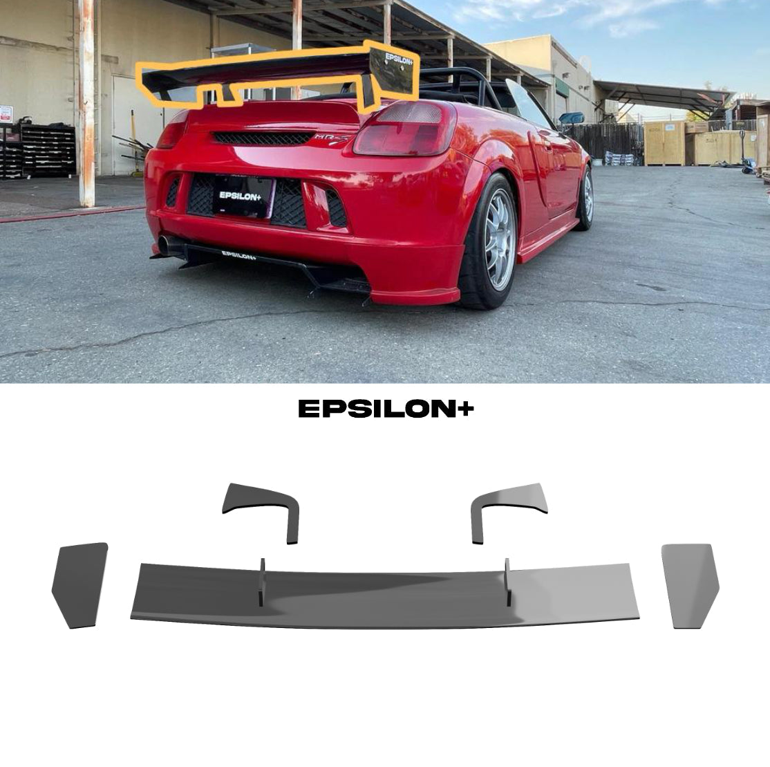 Epsilon+ [00-05 MR2 Spyder ZZW30] Rear Wing